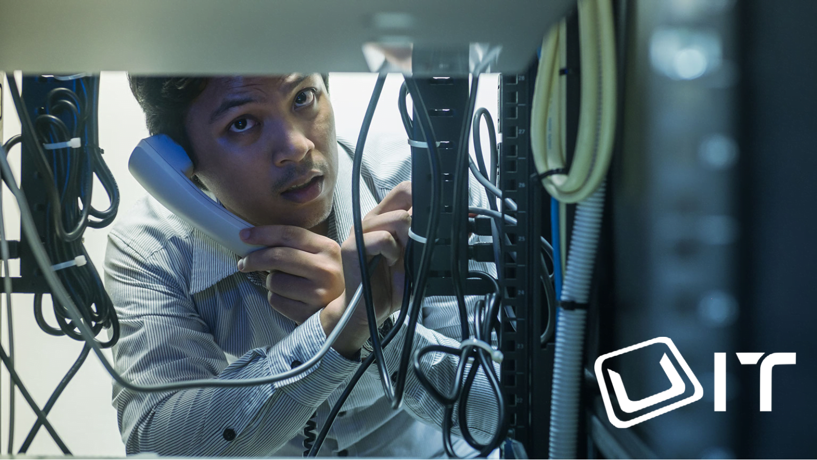 Remote IT support technician assisting client